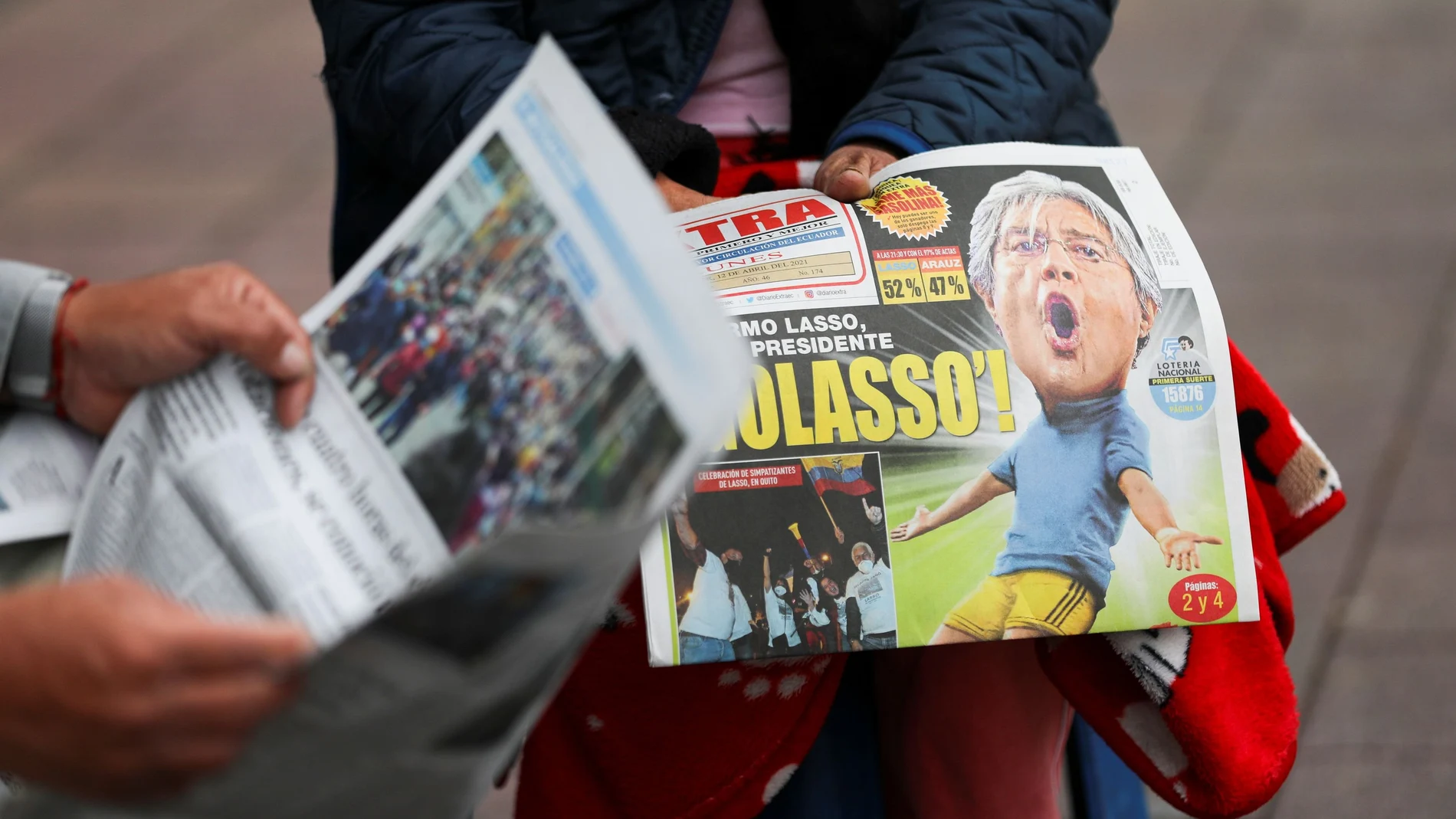 Las portadas de los periódicos ecuatorianos con la victoria épica de Guillermo Lasso