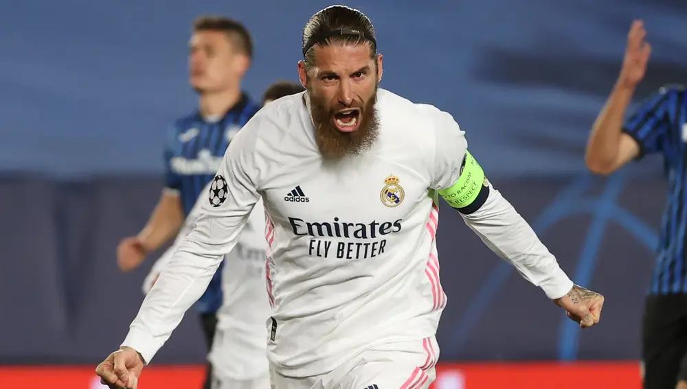 Sergio Ramos con el Real Madrid.