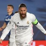 Sergio Ramos con el Real Madrid.