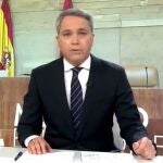Vicente Vallés, en el informativo 'Noticias 2' de Antena 3