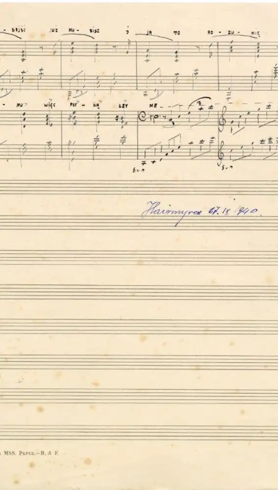Segunda página de la partitura
