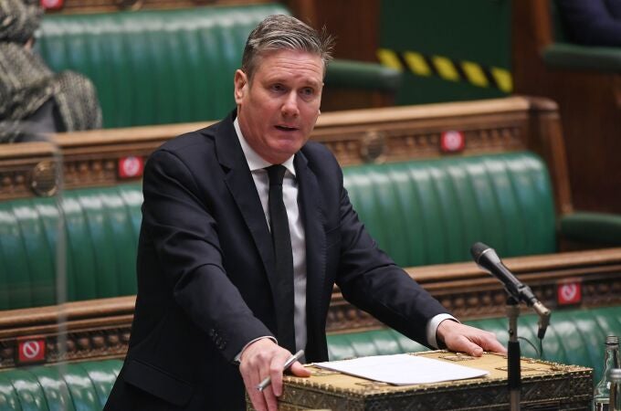 El líder del Partido Laborista, Keir Starmer, durante un debate en la Cámara de los Comunes la semana pasada