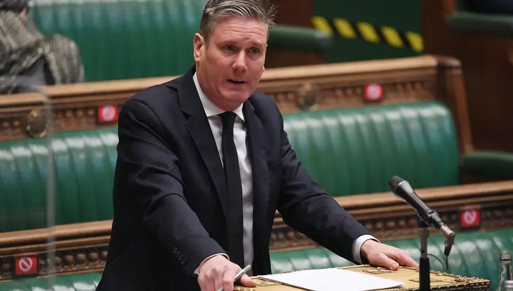 El líder del Partido Laborista, Keir Starmer, durante un debate en la Cámara de los Comunes la semana pasada