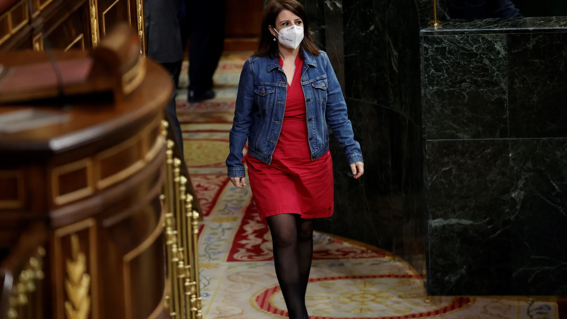 La portavoz del PSOE en el Congreso, Adriana Lastra