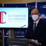 El presidente de las Cortes y de la Fundación Castilla y León, Luis Cortes, presenta la programación del Día de la Comunidad