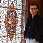 El escritor Javier Cercas el pasado jueves en el hotel Inglaterra de Sevilla