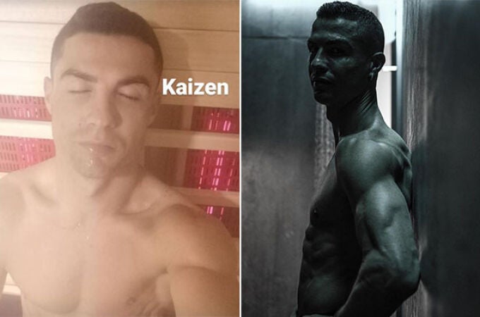 Imágenes empleadas por Cristiano Ronaldo para hablar del método Kaizen.