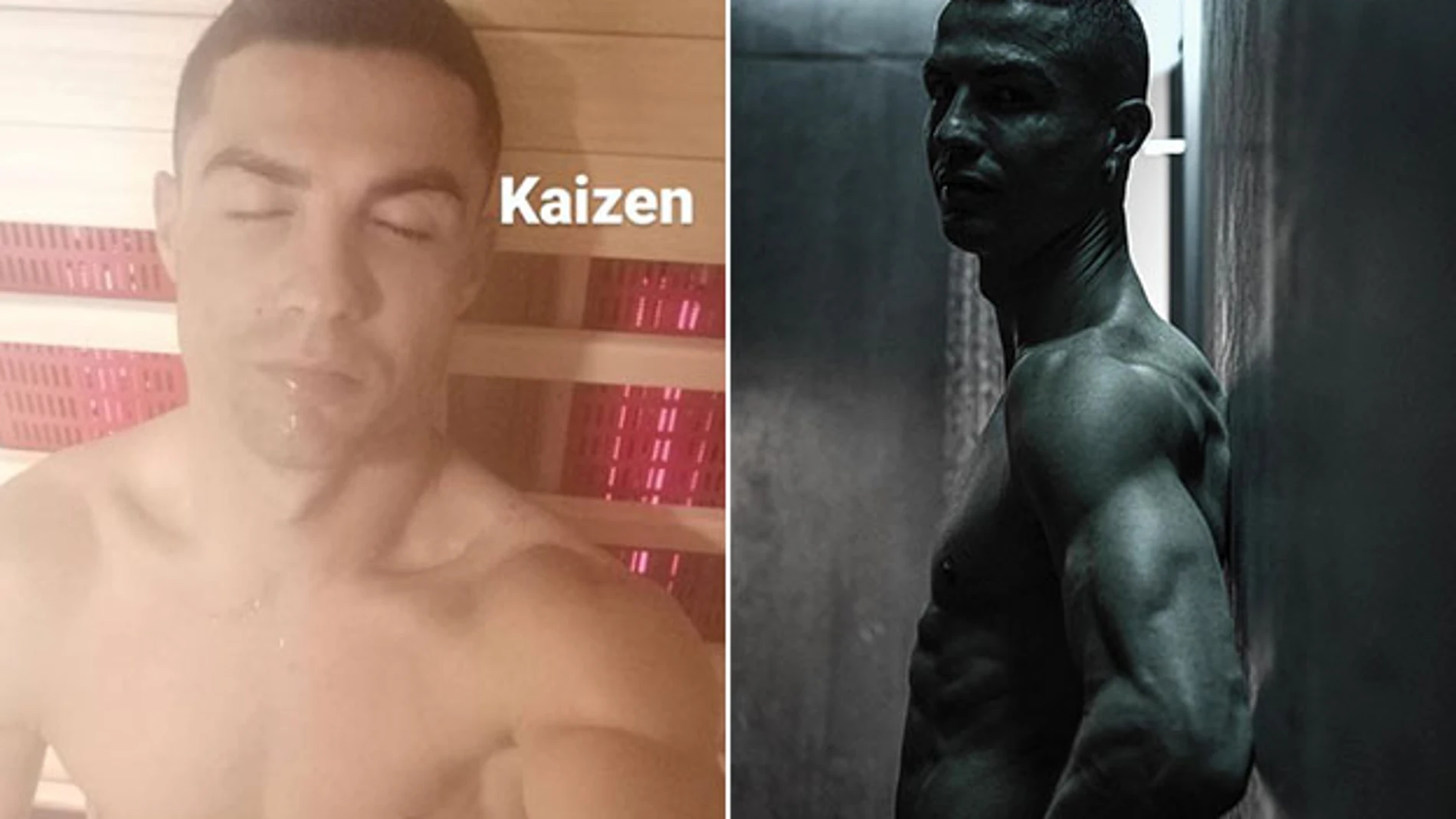 Imágenes empleadas por Cristiano Ronaldo para hablar del método Kaizen.