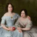 Luisa Fernanda e Isabel (izquierda) fueron fruto del matrimonio entre Fernando VII y María Cristina de las Dos Sicilias