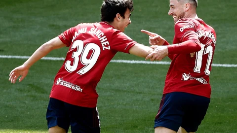 Manu Sánchez con Osasuna.