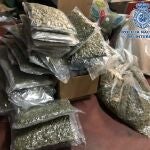 Droga intervenida en la operación policial