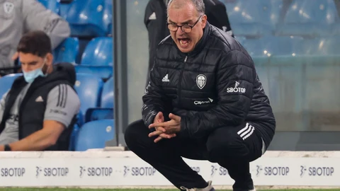 Marcelo Bielsa con el Leeds.