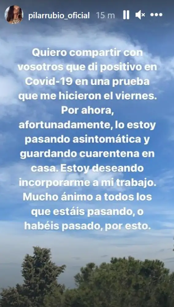Pilar Rubio, positivo en Covid-19
