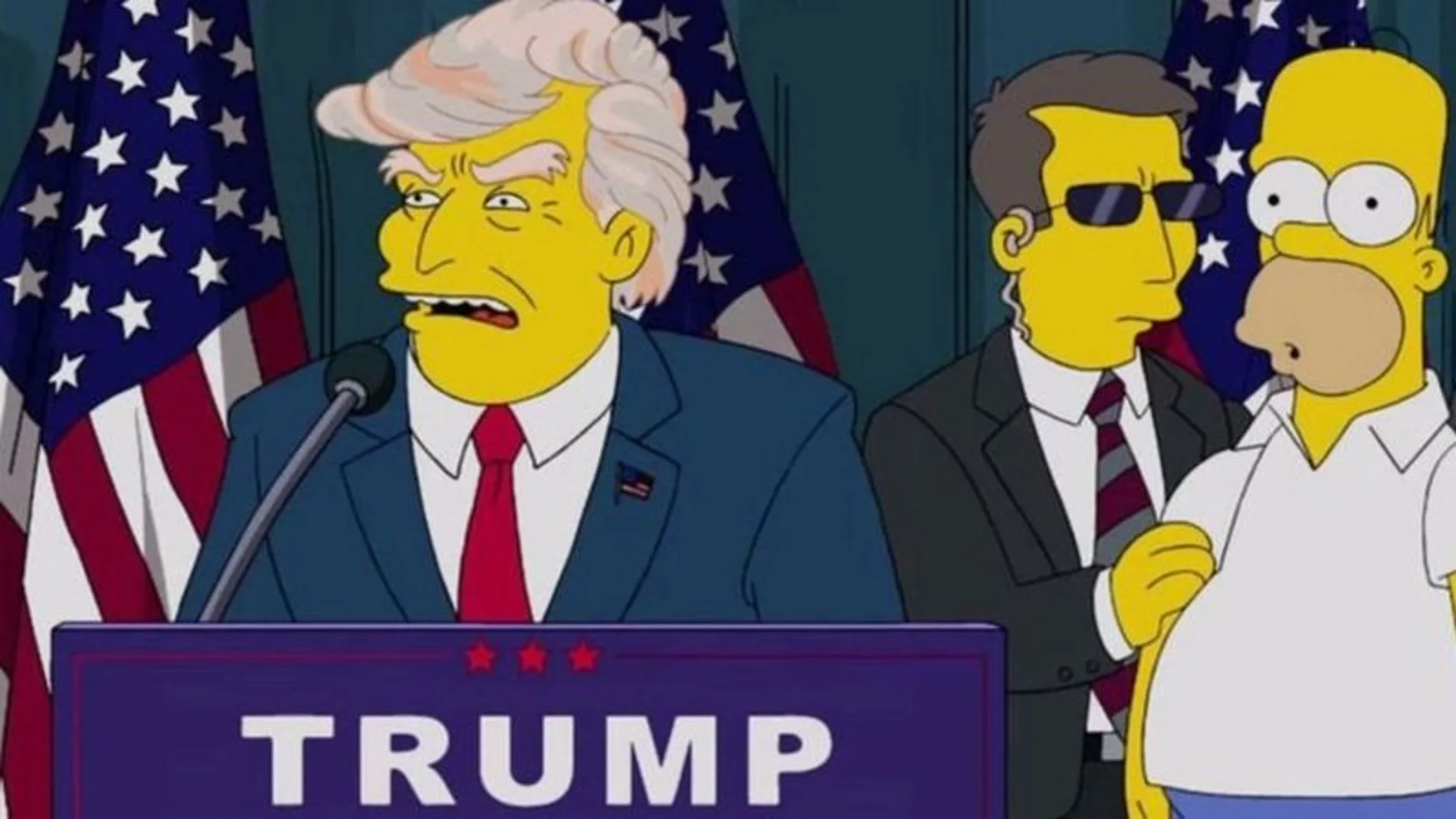 Trump en los Simpson