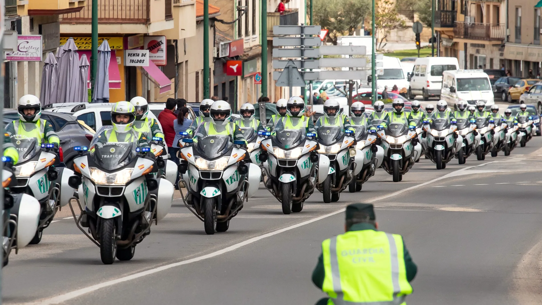 Homenaje de la Guardia Civil a los dos compañeros fallecidos en Ciudad Rodrigo