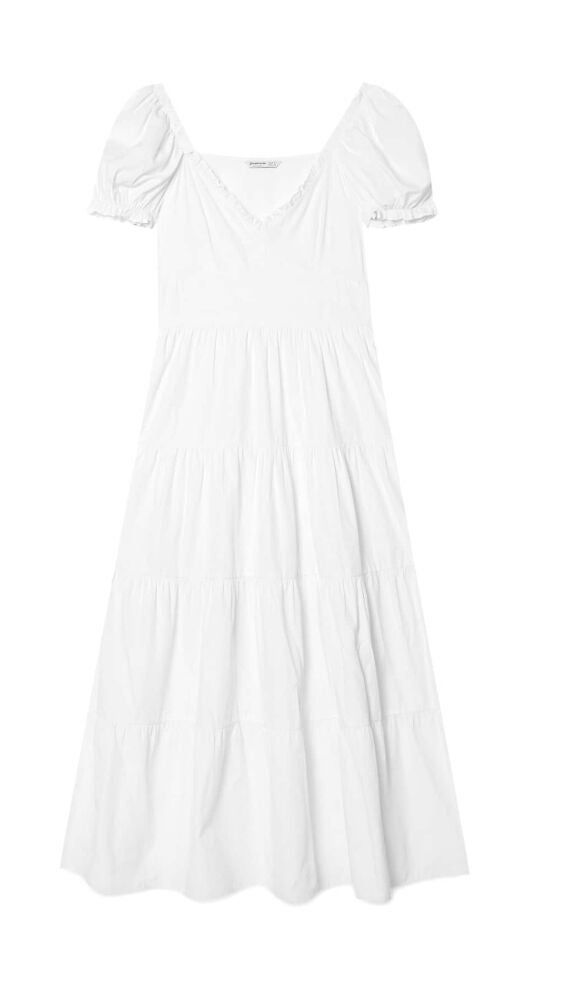 Vestido discount blanco stradivarius