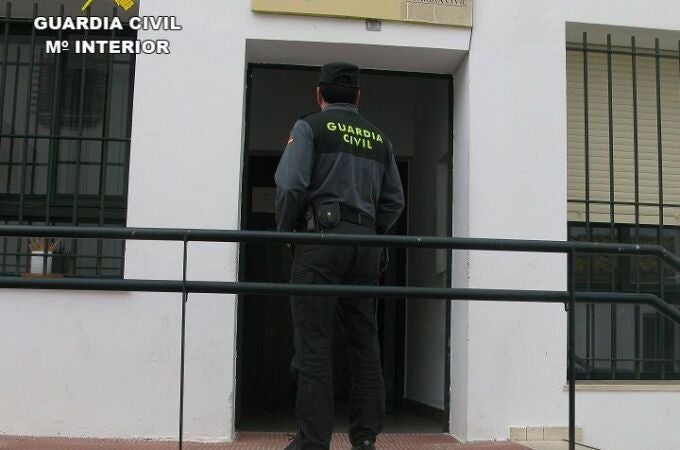 Exterior del cuartel de la Guardia Civil en la provincia de Huelva. GUARDIA CIVIL HUELVA