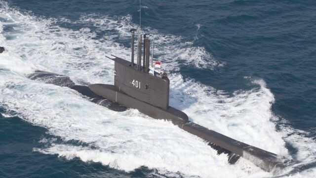 Imagen de archivo de un submarino de la Armada indonesia