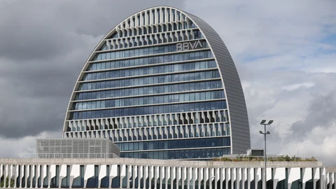 Edificio de la sede de BBVA en Madrid
