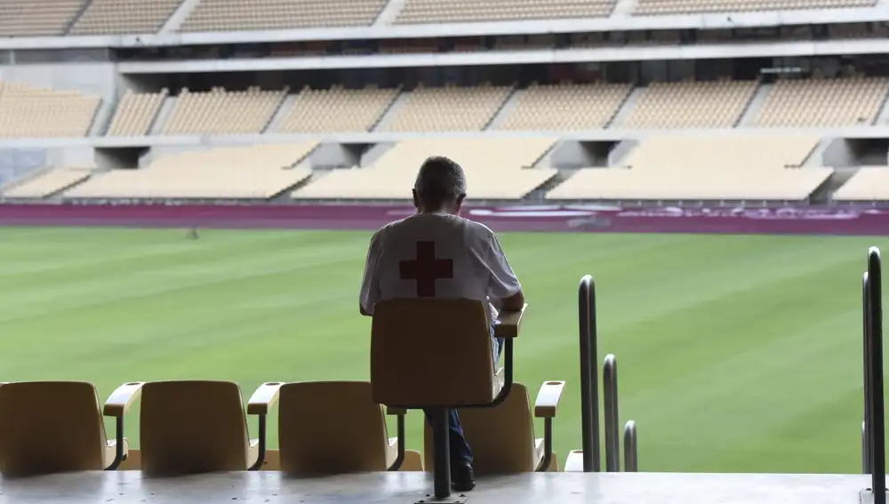 Vacunación masiva en el Estadio Olímpico de la Cartuja de Sevilla