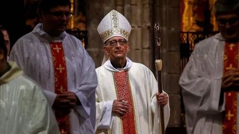 El arzobispo cardenal, Juan José OMella, en una ceremonia en Barcelona