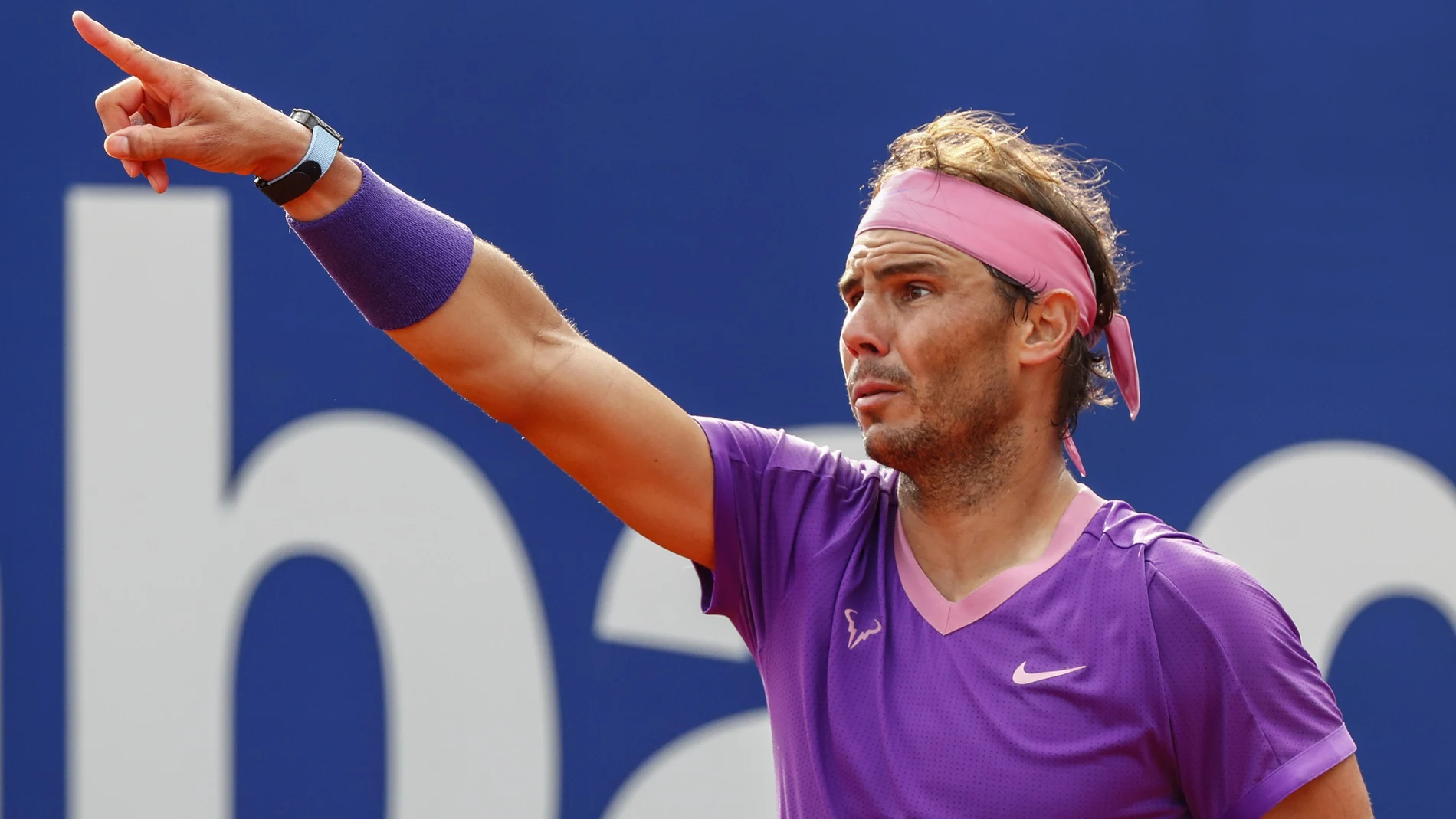 Rafael Nadal, durante su encuentro de octavos de final ante Kei Nishikori