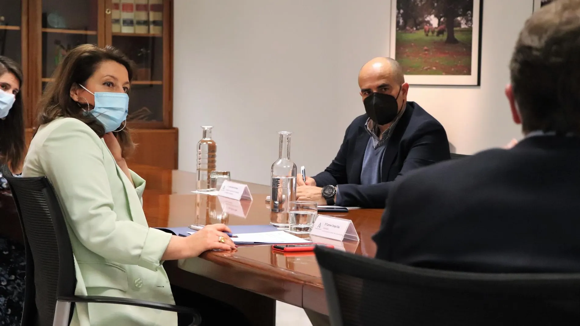 La consejera de Agricultura, Ganadería, Pesca y Desarrollo Sostenible, Carmen Crespo