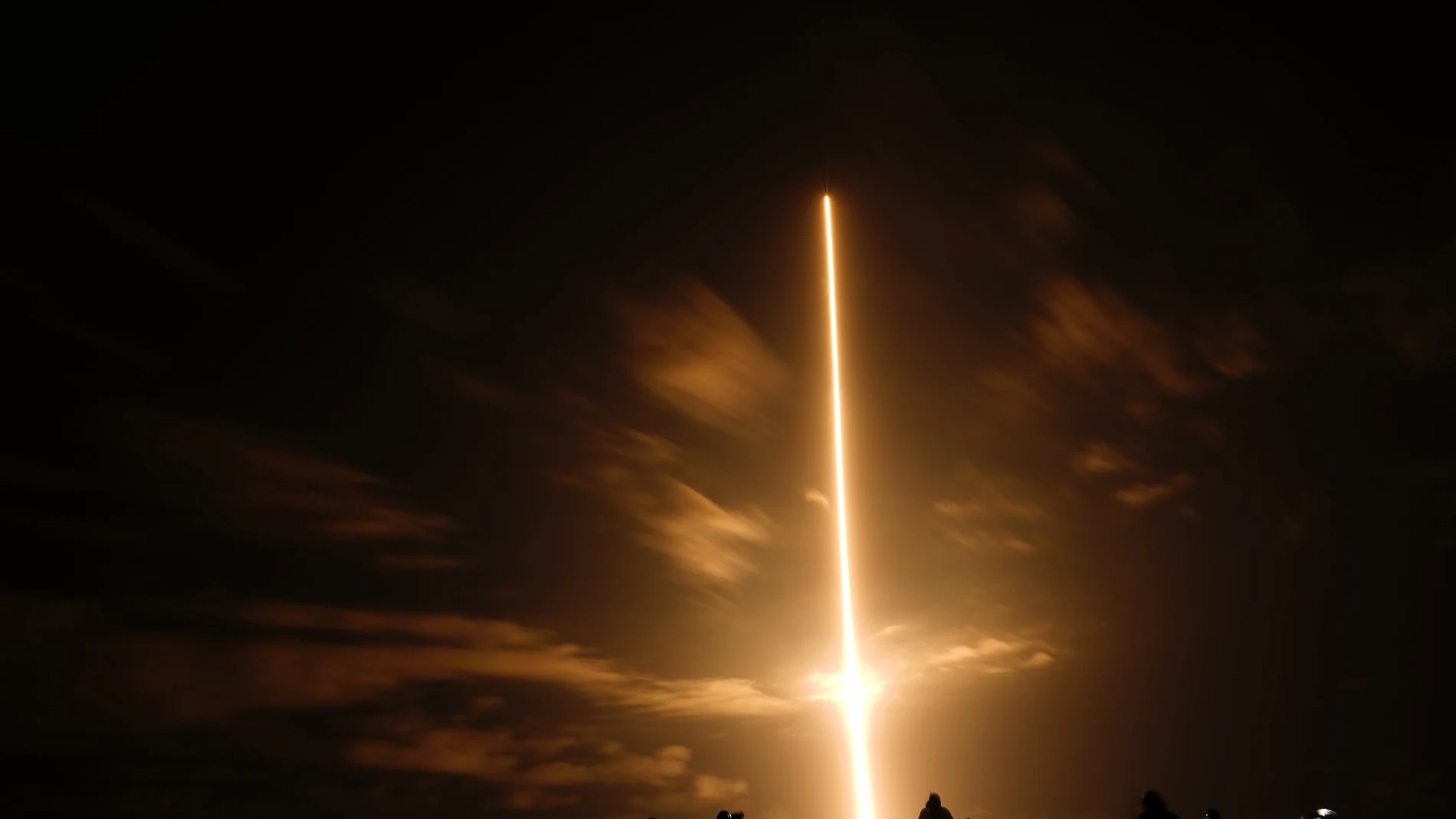 A SpaceX Falcon 9 rocket with the Crew Dragon space capsule lifts off from pad 39A at the Kennedy Space Center on Friday, April, 23, 2021 in Cape Canaveral, Fla. (AP Photo/Brynn Anderson)
