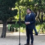 El vicepresidente del Govern en funciones, Pere Aragonès, el 23 de abril de 2021 en el Palau Robert de Barcelona.EUROPA PRESS