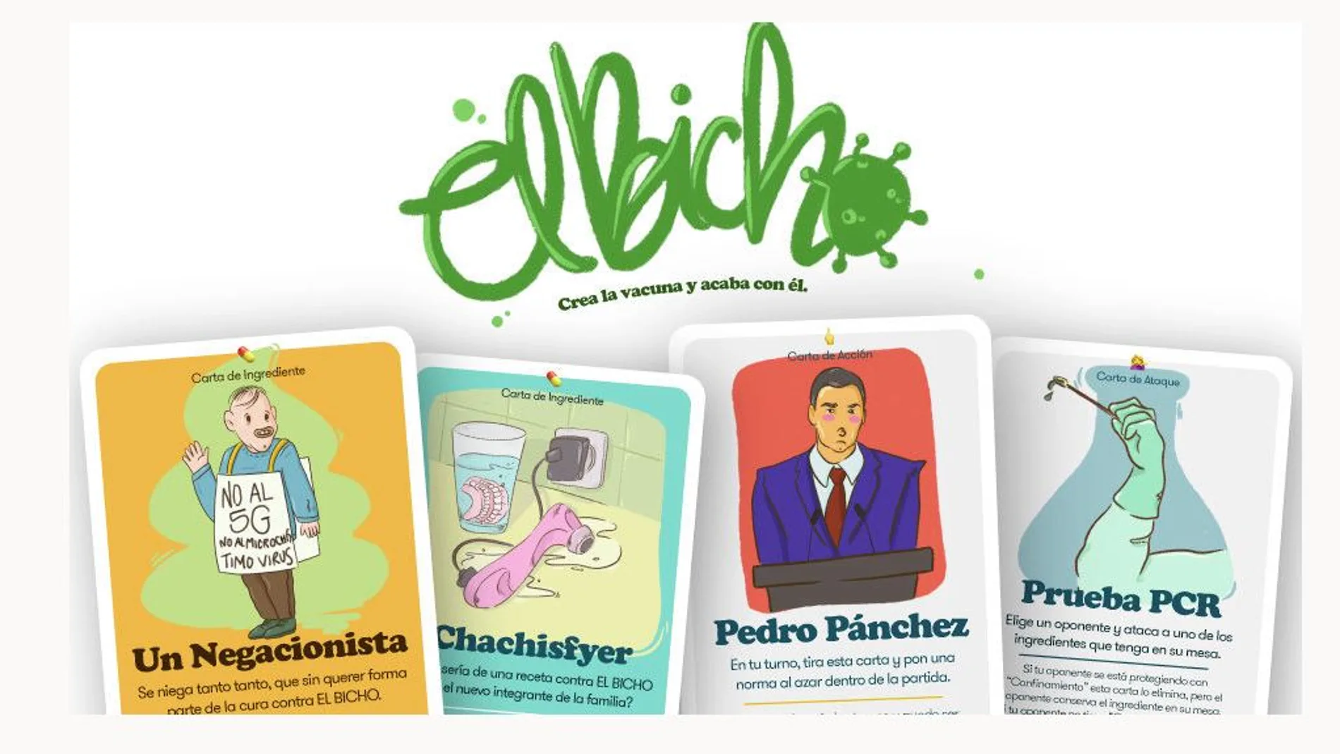 Imagen promocional del juego de mesa "El Bicho"