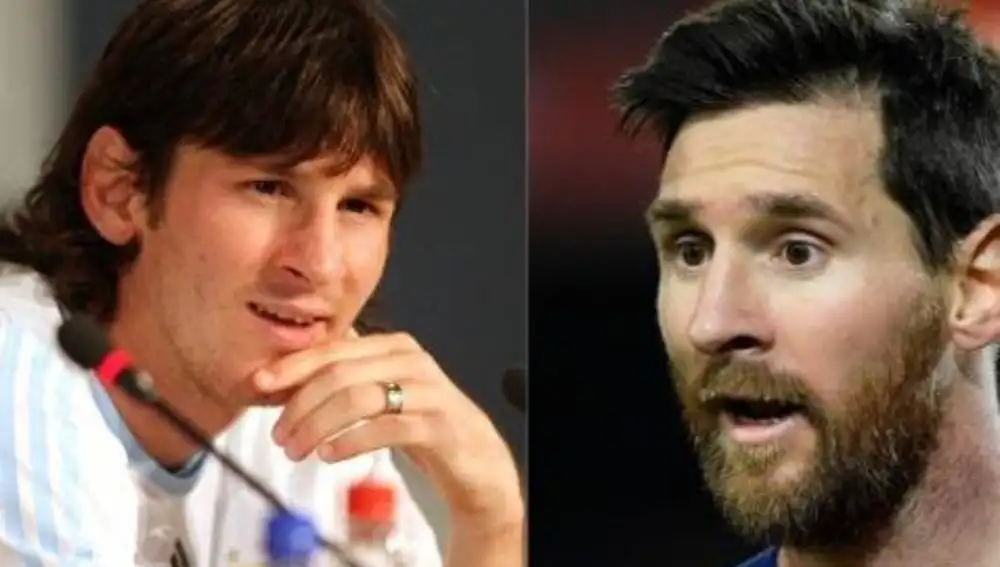 Messi también ha cambiado mucho su imagen