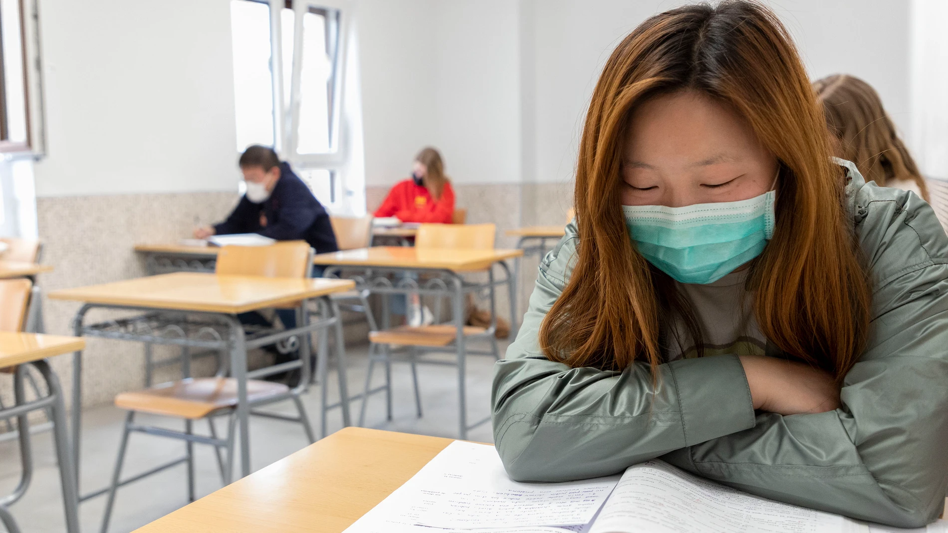 Alumnos extranjeros estudian español en el Colegio Delibes