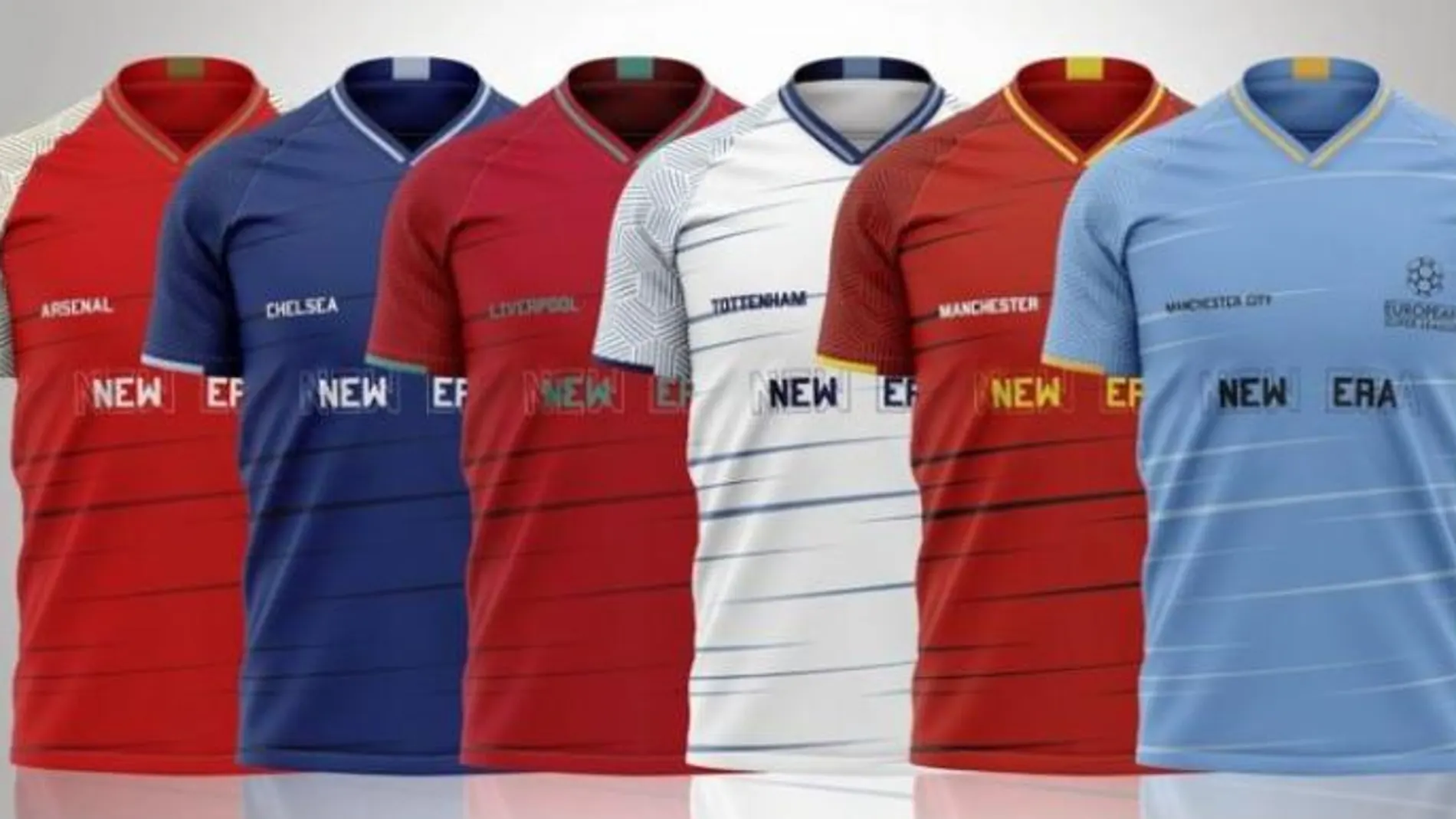 Camisetas de las Superliga de los seis clubes ingleses