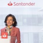 La presidenta de Banco Santander, Ana Botín, durante la última junta general de accionistas de 2021