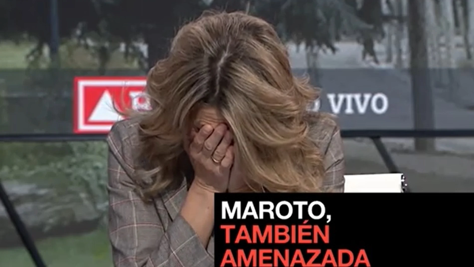 La reacción de la vicepresidenta tercera Yolanda Díaz al conocer las amenazas a la ministra Reyes Maroto