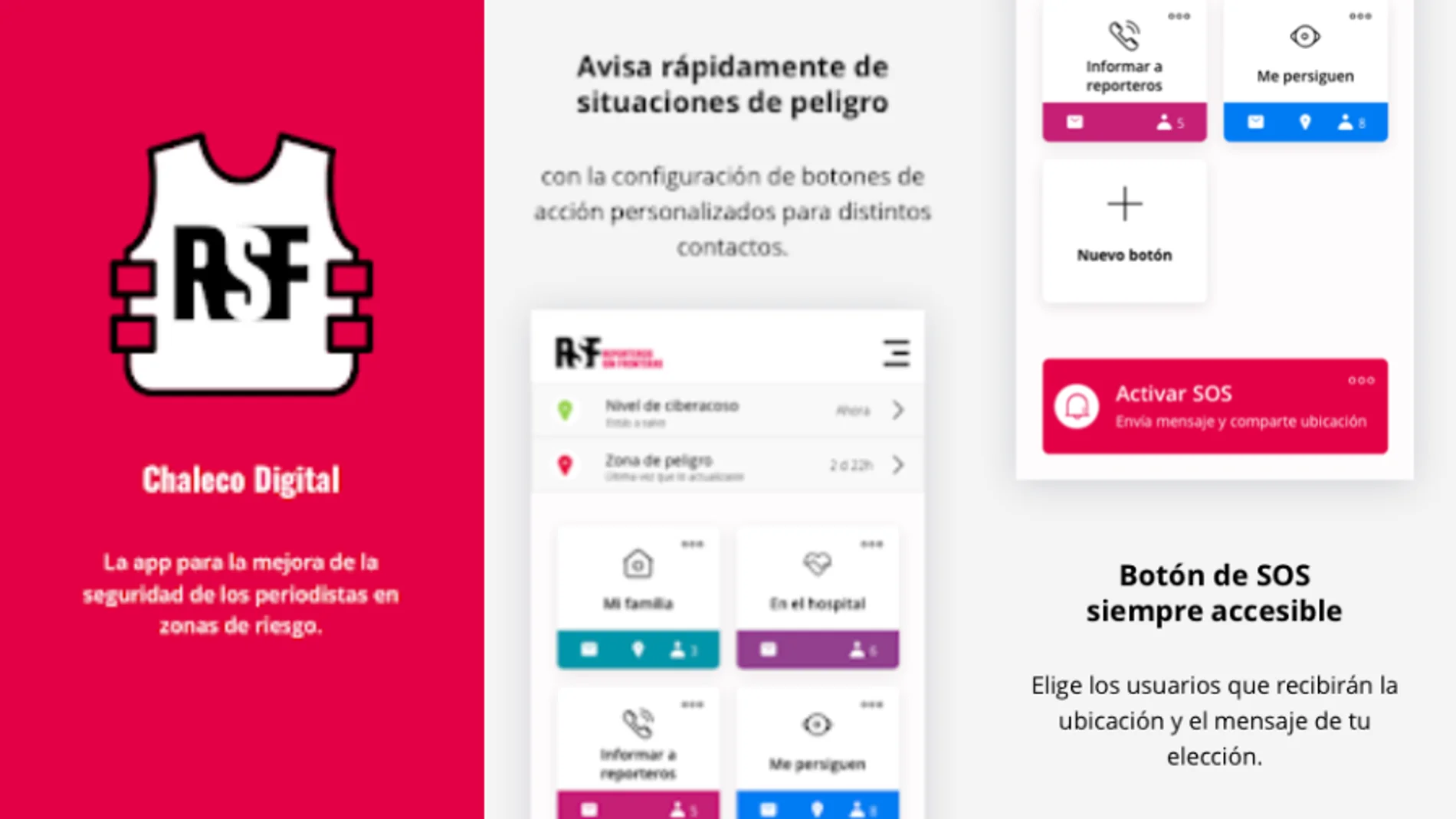 Chaleco Digital es una app desarrollada por Reporteros Sin Fronteras para proteger a periodistas en zonas conflictivas
