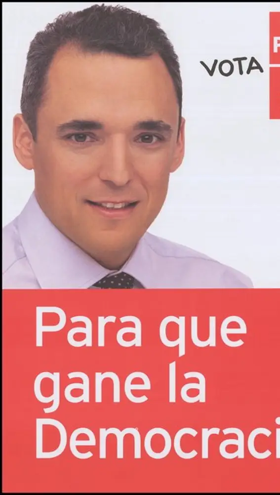 Cartel del PSOE en las segundas elecciones celebradas en 2003