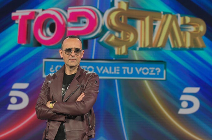 Risto Mejide posa durante la presentación del programa de televisión 'Top Star. ¿Cuánto vale tu voz?', en Madrid (España), a 29 de abril de 2021.