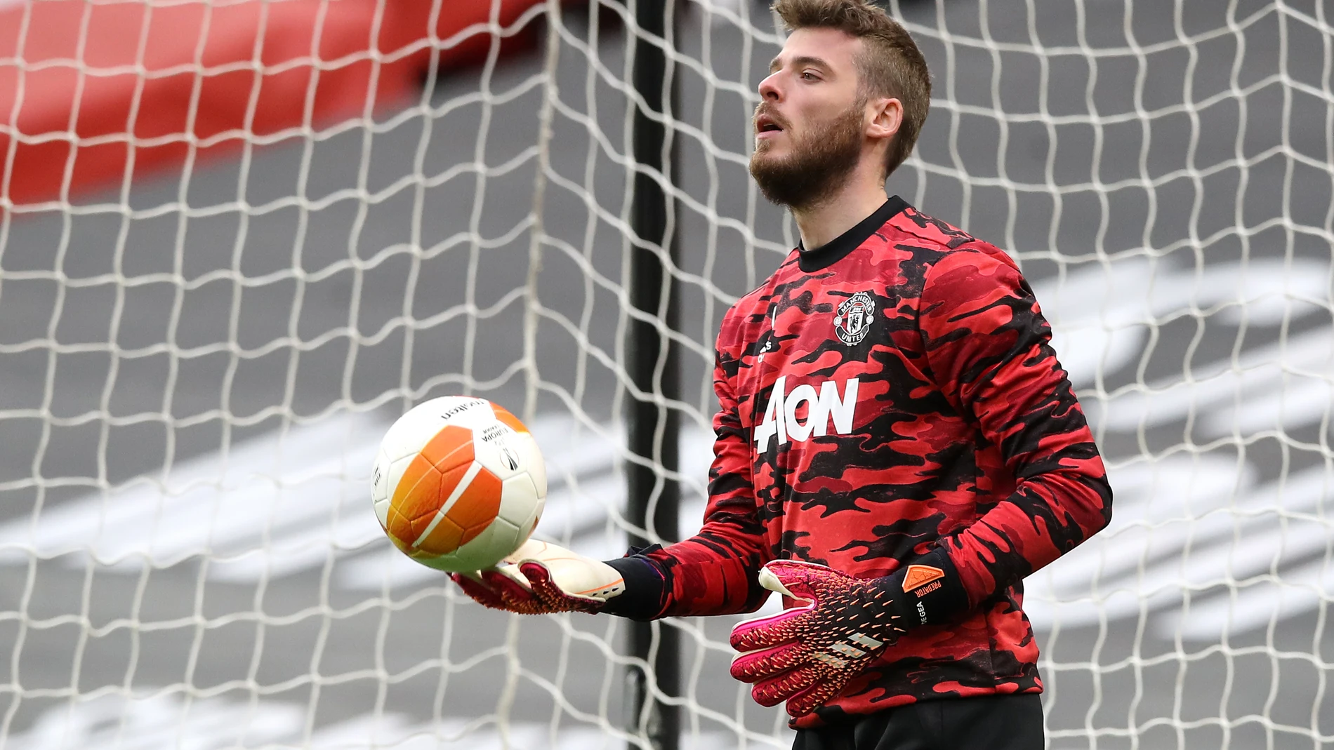 David De Gea con el Manchester United.