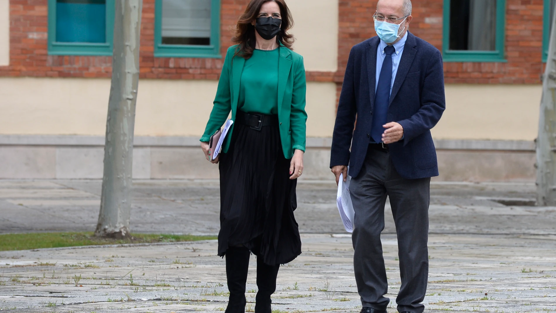 El vicepresidente Francisco Igea y la consejera Ana Carlota Amigo, antes de explicar los acuerdos del Consejo de Gobierno