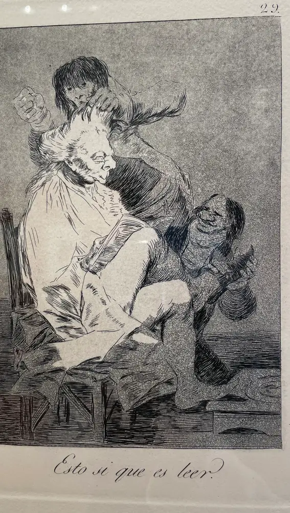 Esto si que es leer. 1796-1799Francisco de Goya-Capricho 29-
