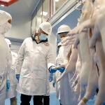 El presidente de la Junta de Castilla y León, Alfonso Fernández Mañueco, visita las instalaciones de Cárnicas Tabladillo