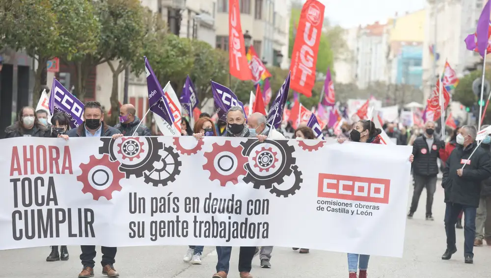 Concentración del 1 de mayo en Burgos