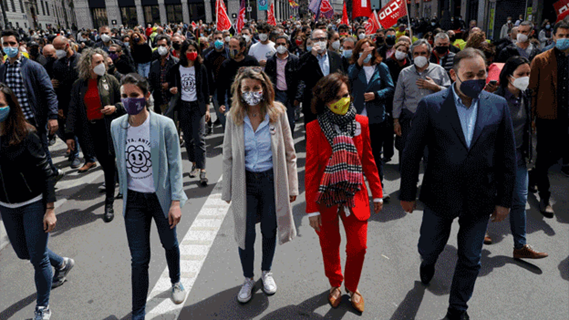 Manifestación del Primero de Mayo en Madrid