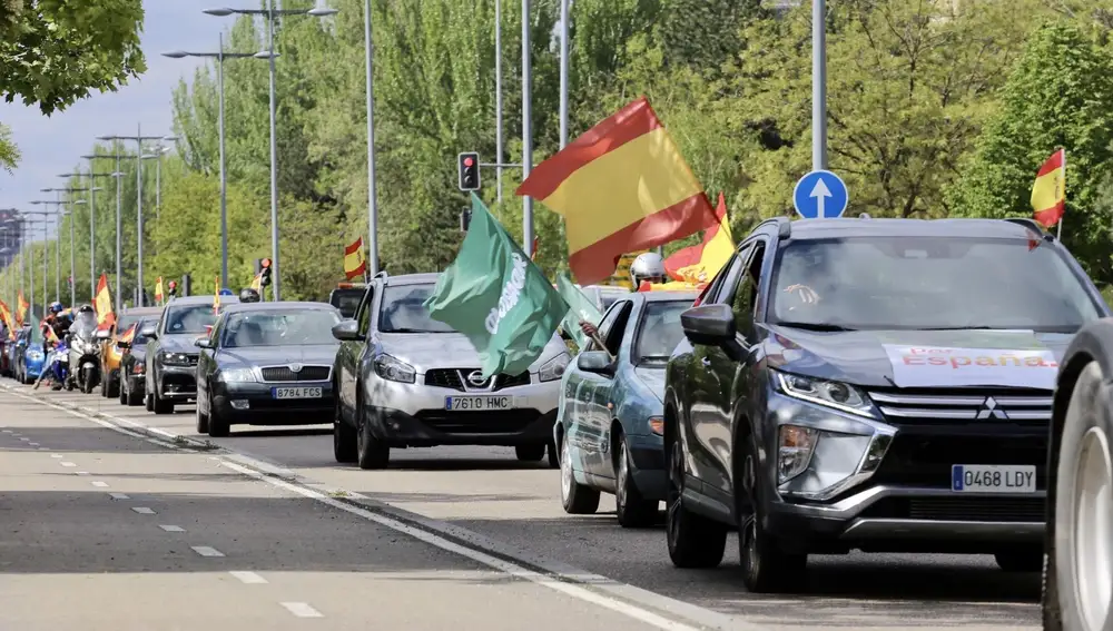 caravana por las calles de Valladolid del sindicato Solidaridad con motivo del 1 de Mayo
