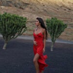Violeta Mangriñán y el vestido rojo de Zara.