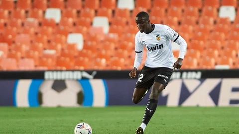 Mouctar Diakhaby con el Valencia.