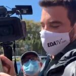 Javier Negre ha preguntado a Irene Montero a la entrada de un colegio electoral
