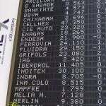 Vista del Ibex 35, el principal indicador del parqué madrileño de la Bolsa este martes en Madrid