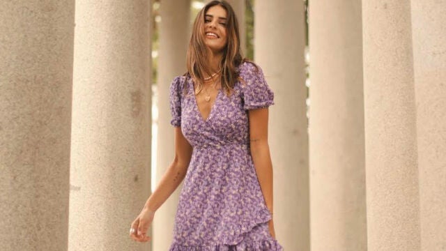 Susana Bicho tiene el vestido de flores de la primavera.